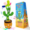 Ayeboovi Dancing Talking Cactus Toy for Kids, Adjustable Volume, Singing & Mimicking Cactus with Recording and Repeating Feature
