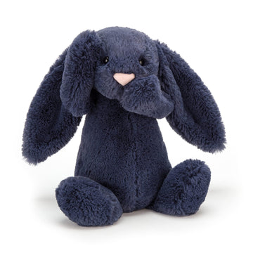 Jellycat Bashful Navy Bunny Stuffed Animal, Medium 12 Inches | Rabbit & Bunny Plush Toy | Classic Children'S Gift