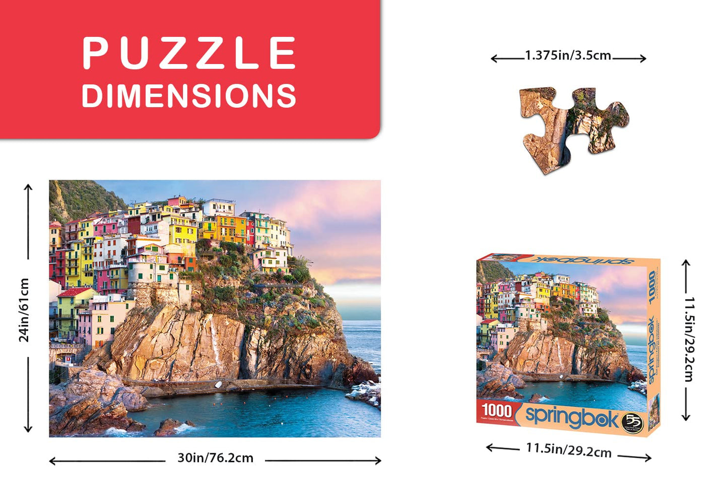 Springbok'S 1000 Piece Jigsaw Puzzle Cliff Hangers, Multi