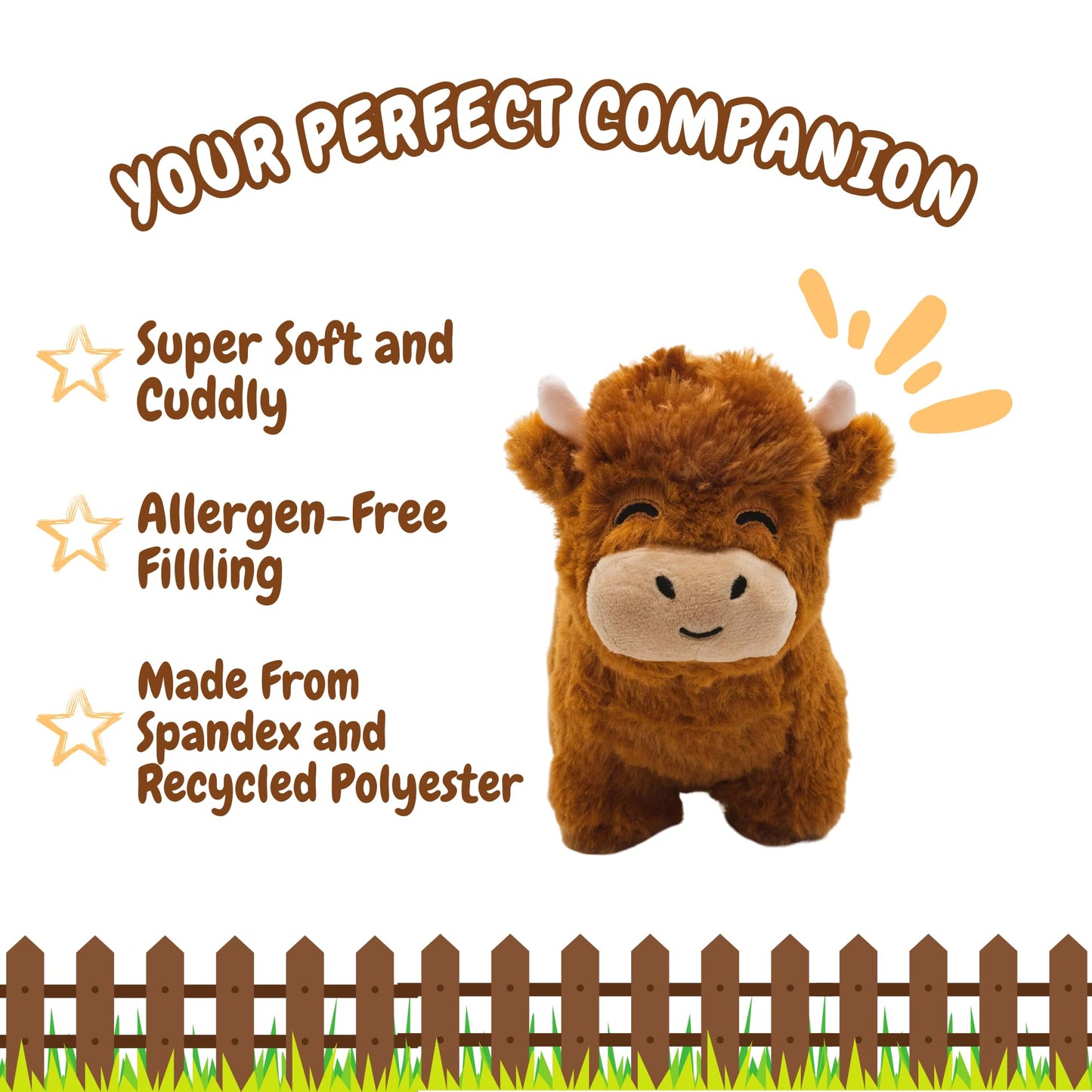 Follow Your Legend Henry The Highland Cow Plushie! - 7 Highland Cow Stuffed Animal, Stuffed Highland Cow, Highland Cow Plush