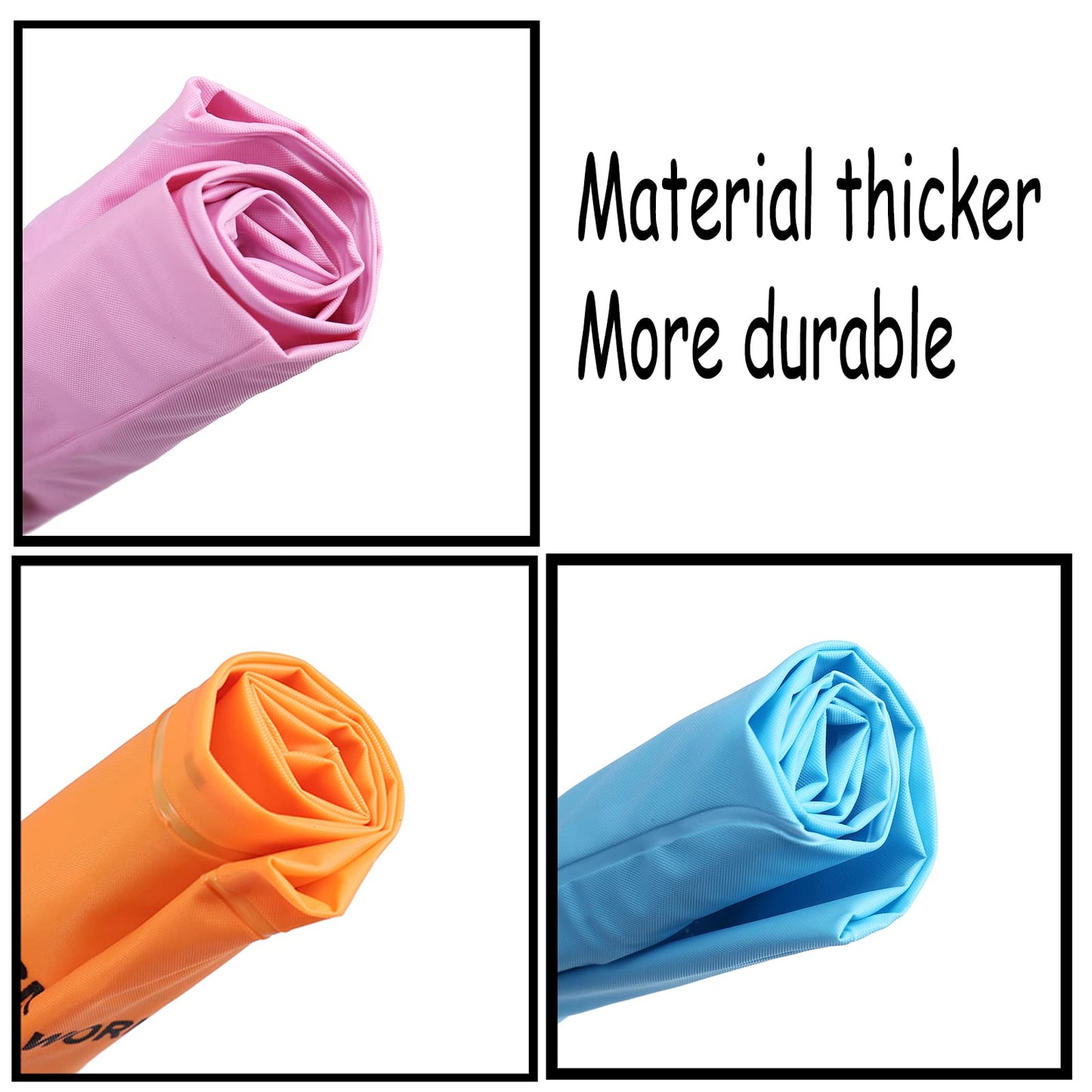 6Pcs 3 Colour Arm Floaties Inflatable Swimming Sleeves Rings For Pool Wing Arm Band Swimmies For Kids Toddlers And Adults