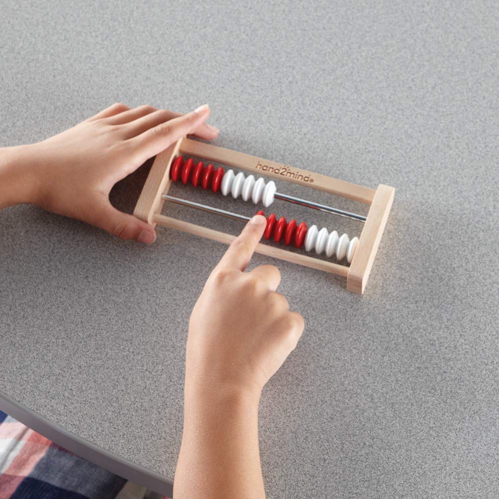 Hand2Mind Mini 20-Bead Wooden Rekenrek Class Set, Number Rack For Kids, Abacus For Kids Math, Counting Beads, Math Counters, Educational Toys For Elementary Kids, Math Manipulatives (Set Of 25)