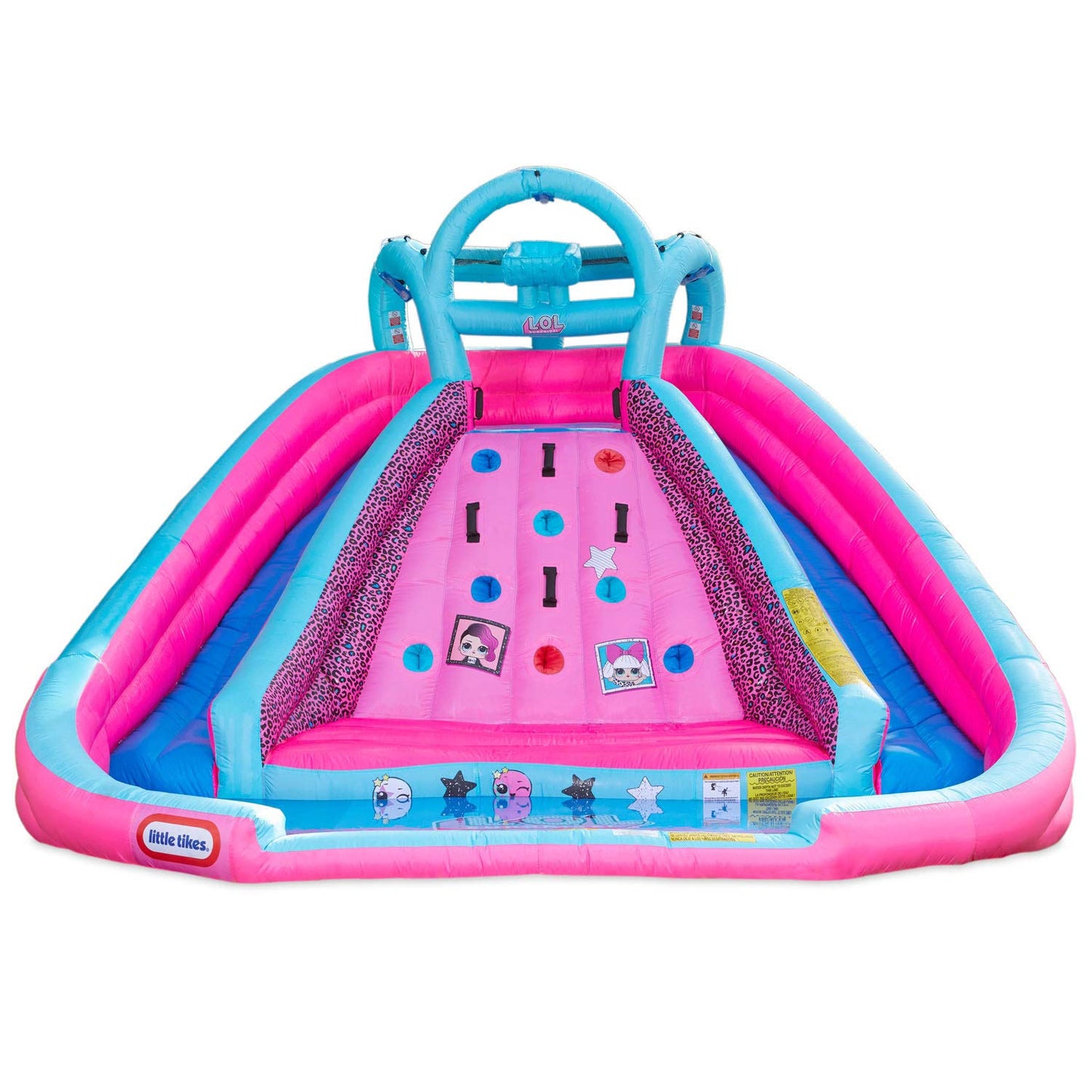 L.O.L. Surprise Inflatable River Race Water Slide With Blower