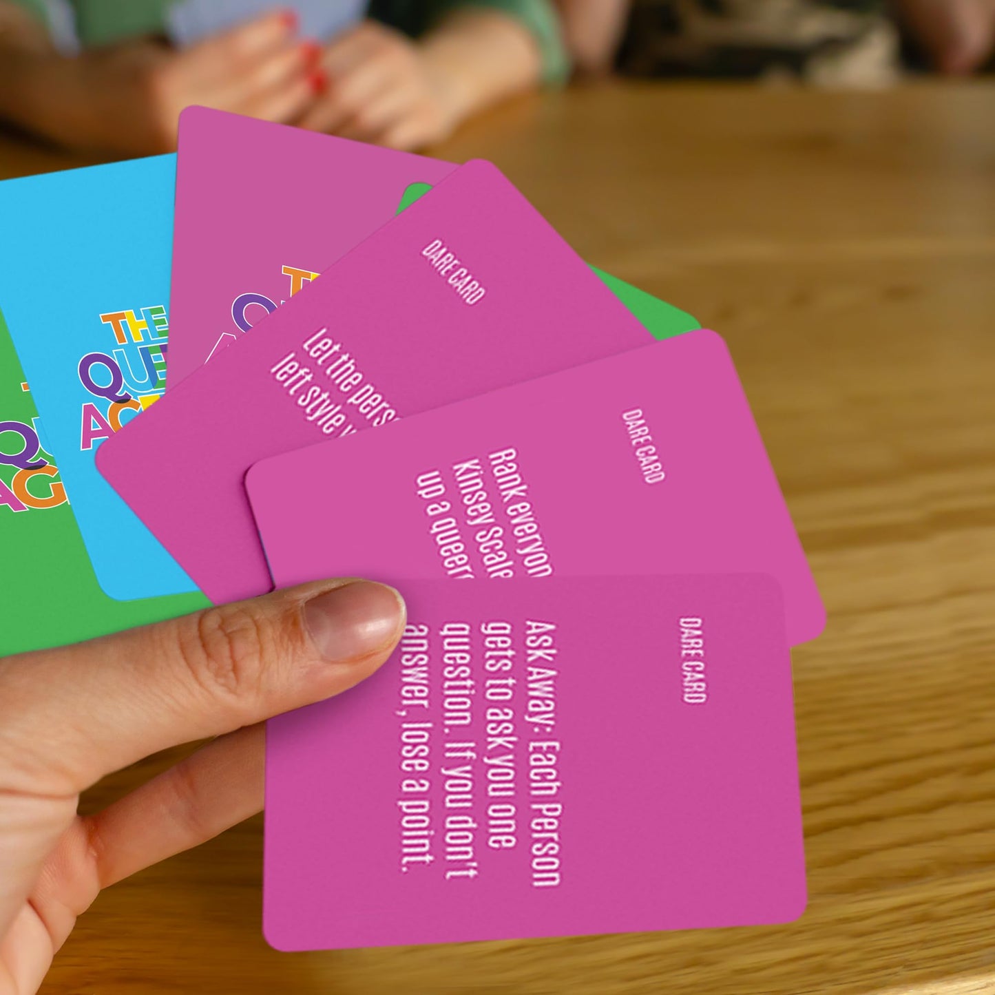 FITZ The Queer Agenda Party Game - 350 LGBTQ+ Cards, 3-10 Players, Cardstock, Multicolor, Ages 17+, Model TGTQABP2