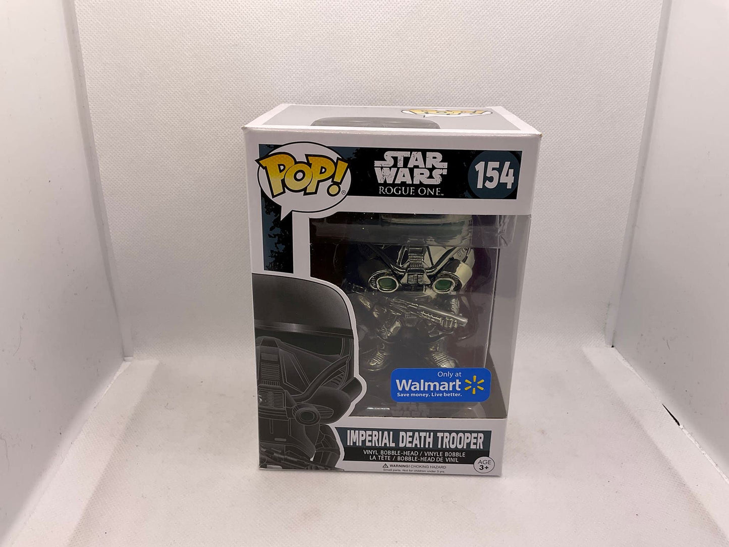 Funko Pop Star Wars Rogue One Exclusive Chrome Imperial Death Trooper