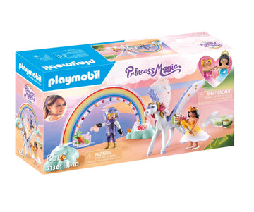 Playmobil Pegasus with Rainbow in The Clouds, 24.5 x 6.0 x 12.5 cm, Multicolor, Model 71361, Plastic