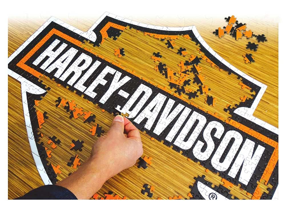 Harley-Davidson® Bar & Shield Logo Shaped Puzzle - 571 Pieces, 24.5 X 19 Inches