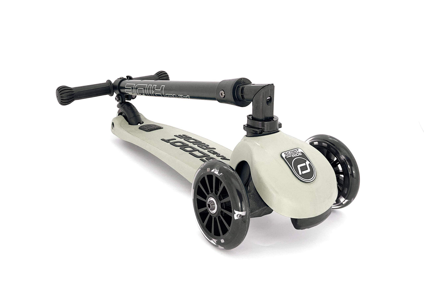Scoot & Ride Stand-Up Push Scooter For Children Ages 3-6, Highwaykick 3, Ash