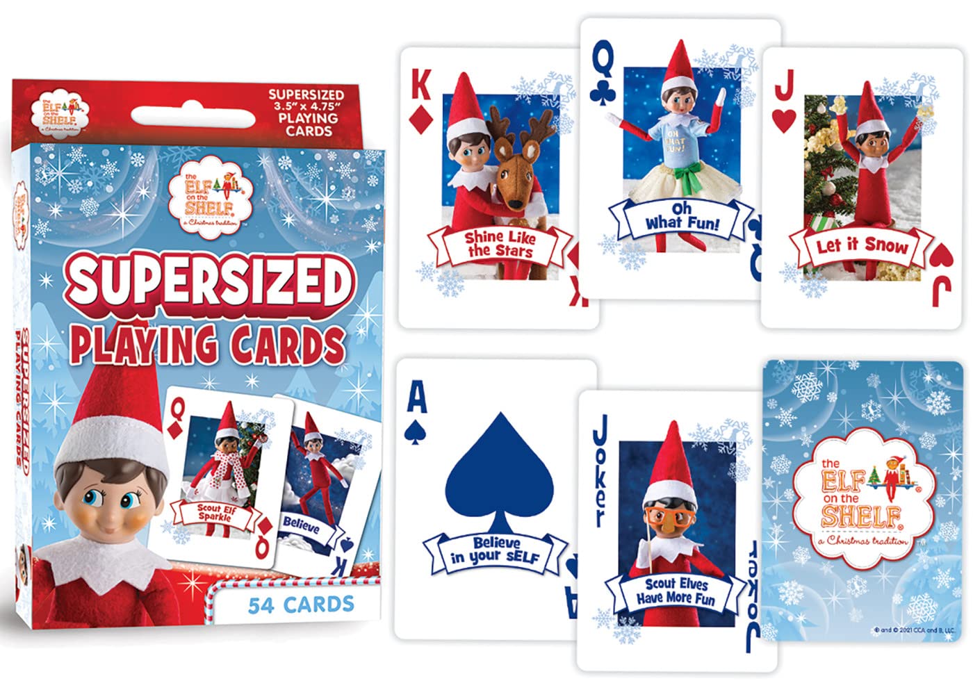 Elf On The Shelf Supersized Playing Card