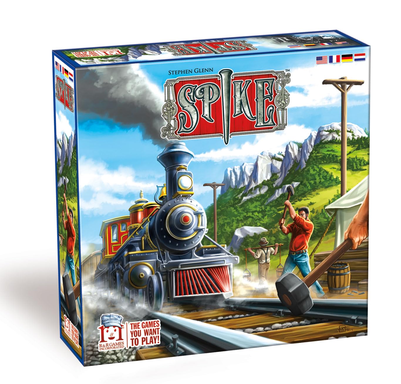 R&R Games Spike, Strategy Board Game, Suitable For Ages 14+, Engaging Board Games For Family Night, Kids Games