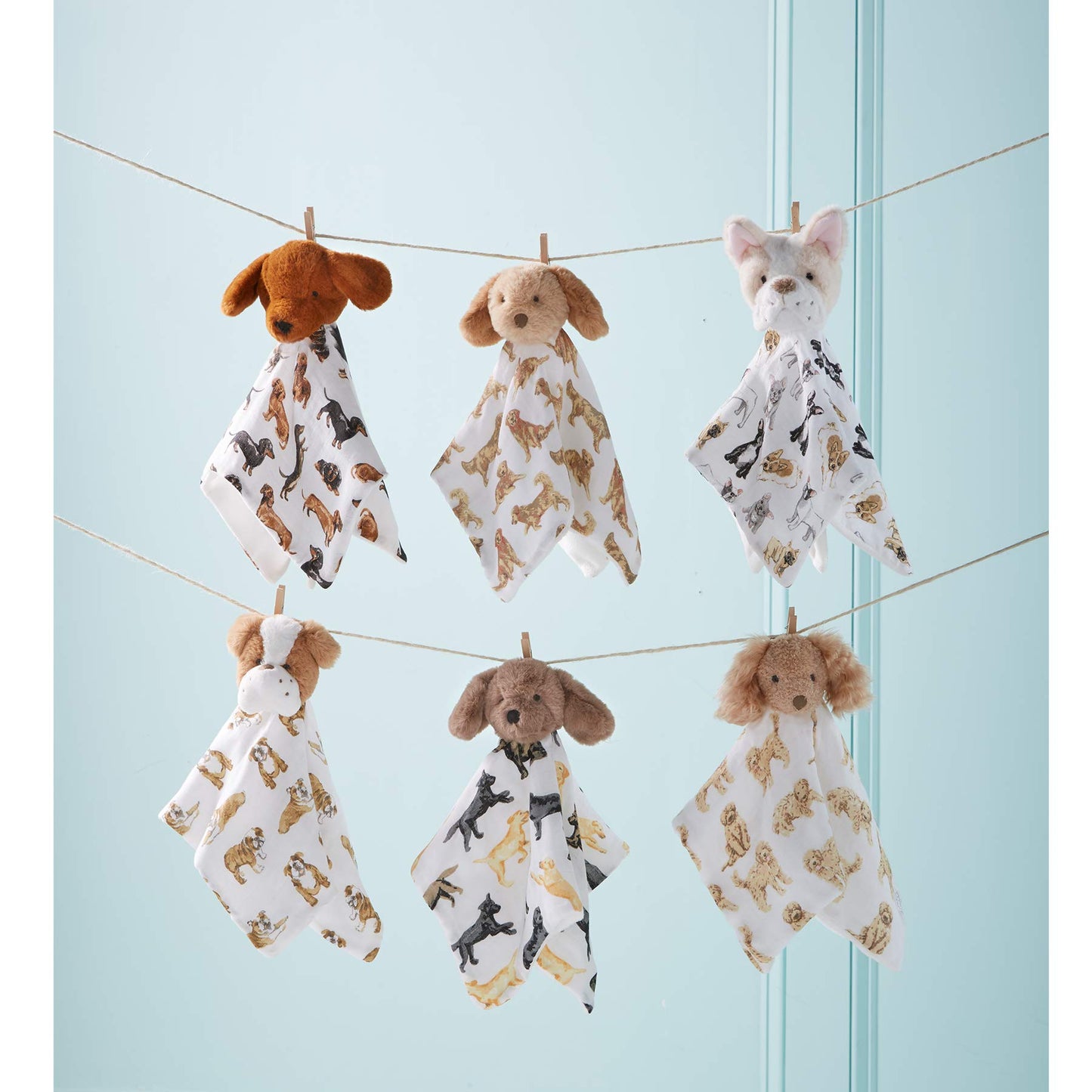 Mud Pie Doodle Dog Woobie Blanket, Tan, 1 Count, Polyester Muslin, Model 12110169