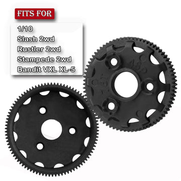 Hopsuprc Nylon 48P 76T Spur Gear Upgrades Part For 1/10 Slash 2Wd Rustler Stampede Bandit Vxl Xl-5,Nylon 48P 76T Transmission Ge