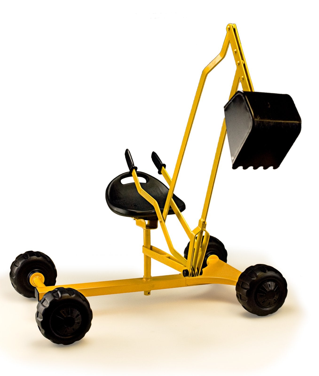 WonkaWoo Ride On Excavator Toy Sand Digger Crane with 4 Wheels for Outdoor Playground and Sandbox