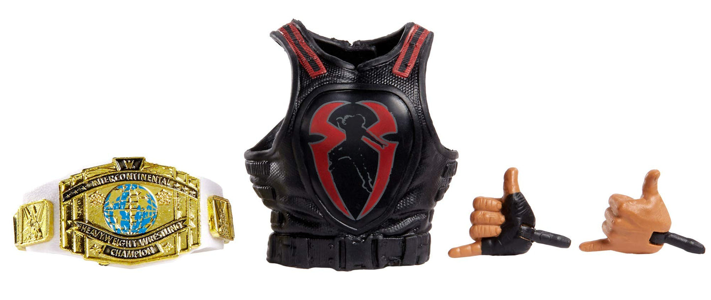 Wwe Mattel Roman Reigns Elite Collection Deluxe Action Figure With Realistic Facial Detailing, Iconic Ring Gear & Accessories