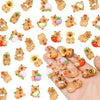 100 Pieces Mini Fruit Capybara For Dollhouse Miniatures Resin Animals For Crafts Mini Capybara For Fairy Garden Micro Landscapin