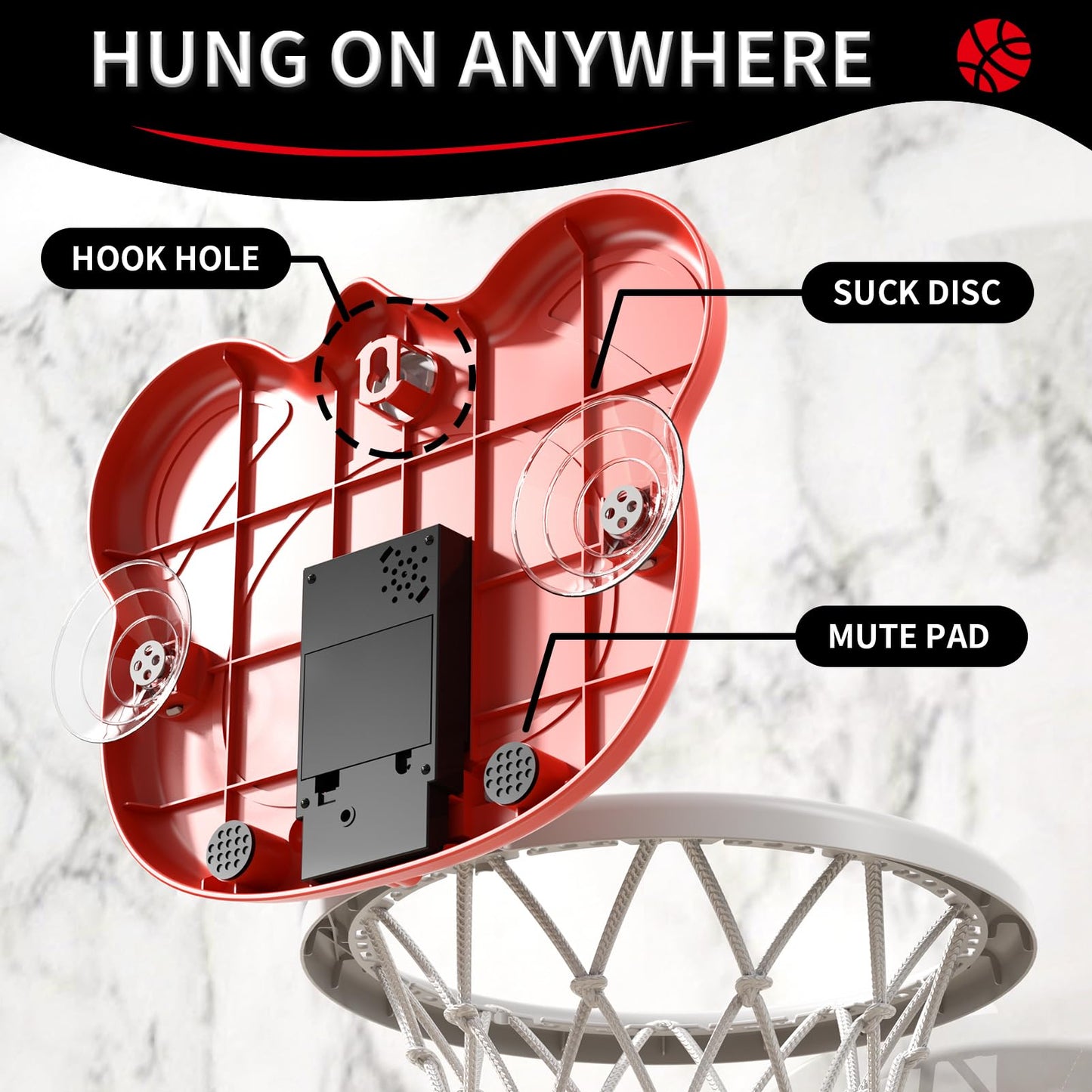 Watudou Toddler Basketball Hoop Indoor Toys Gifts For 3 4 5 Year Old Boys Kids, Indoor Mini Scoring Basketball Hoop For Toddler