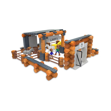 Lincoln Logs Big Sky Ranch Building Set - Wooden Multicolor Construction Toy - Model 00803