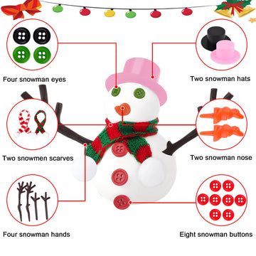 Do You Want To Build A Snowman,9 Pack Putty Slime Kit With Snowman Accessories,Build, Melt & Rebuild Fun,Stress Relief Toy Party