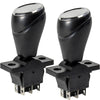 ToiCottage 2Pcs Children's Electric Car Bumper Toy - 360° Rotation, Forward/Reverse Switch, Black, Model YW-92BQ-5FKX
