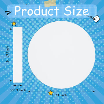 Motipuns 24 Pcs Captain Shields Color Your Own 13 Kids Halloween Role Paly Captain Hero Shield Crafts DIY Blank Cardboard Hero