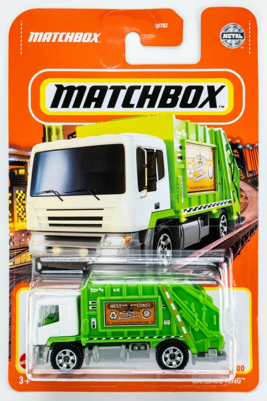 Matchbox Garbage King 60/100 (White/Green)