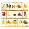 Richardy 21Pcs/Set Fruit Kids Gifts English Flash Cards Pocket Card Educational Learning Baby Toys For Children Pre-Kindergarten