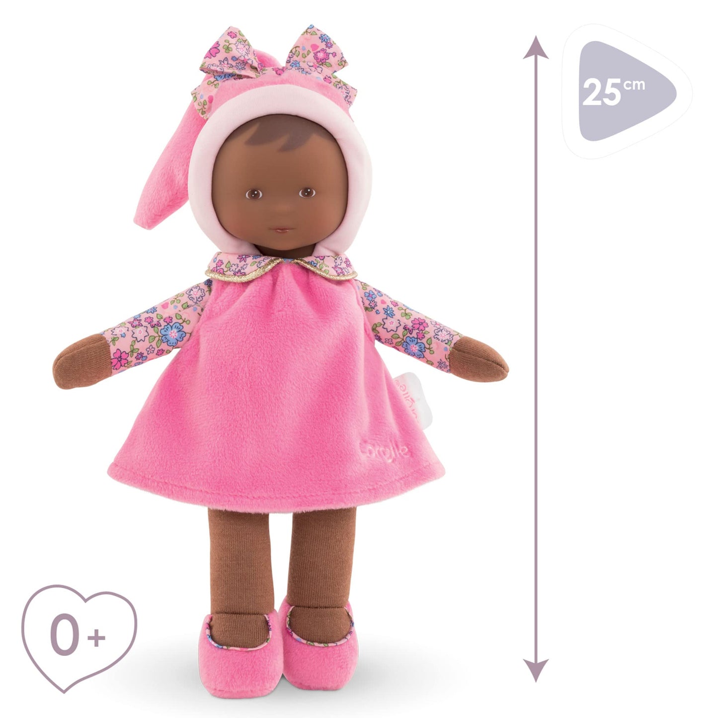 Corolle - Miss Floral Sweet Dreams - Mon Doudou Soft-Body Baby Doll With Vanilla Scent, 9.5' For Ages 0 Months +, Pink