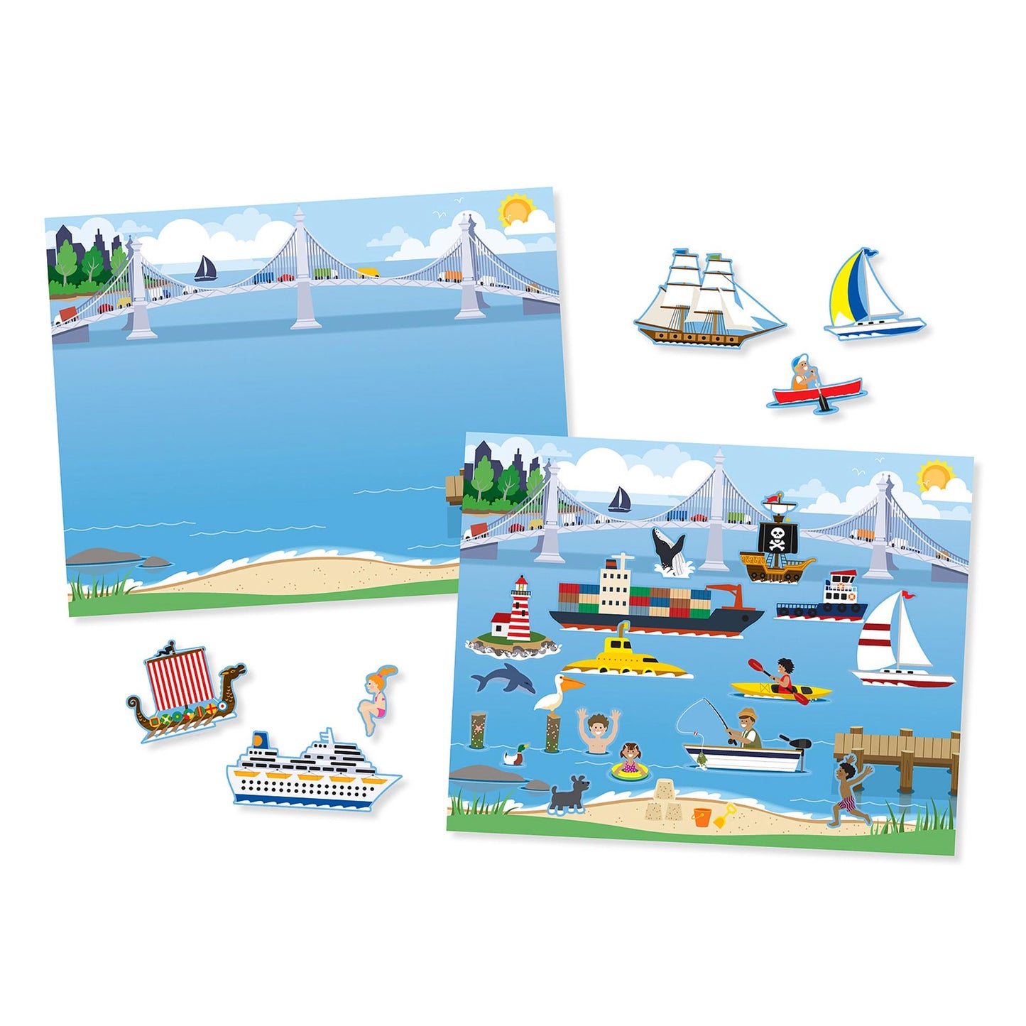 Melissa & Doug Reusable Sticker Pad: Vehicles - 165+ Reusable Stickers
