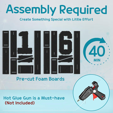 Marquee Numbers Black 16Th-Birthday Decorations: Large 3Ft Light Up Number Sweet 16 Party Decoration For Boy Girl Sixteen Year O