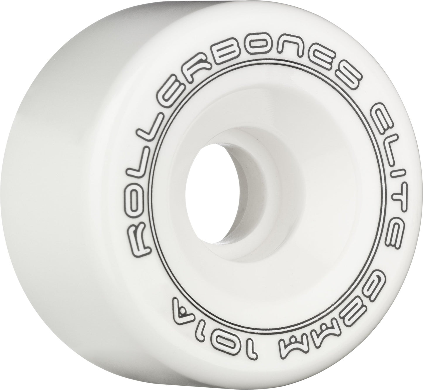 Rollerbones Art Elite 101A Competition Roller Skate Wheels (Set Of 8), White, 62Mm