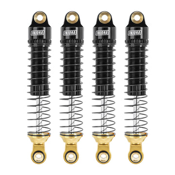 INJORA 59mm Shocks Long Threaded-Brass & Aluminium Shock Absorber Oil Damper for TRX4M TRX4MT 1/18 RC Crawler Upgrade