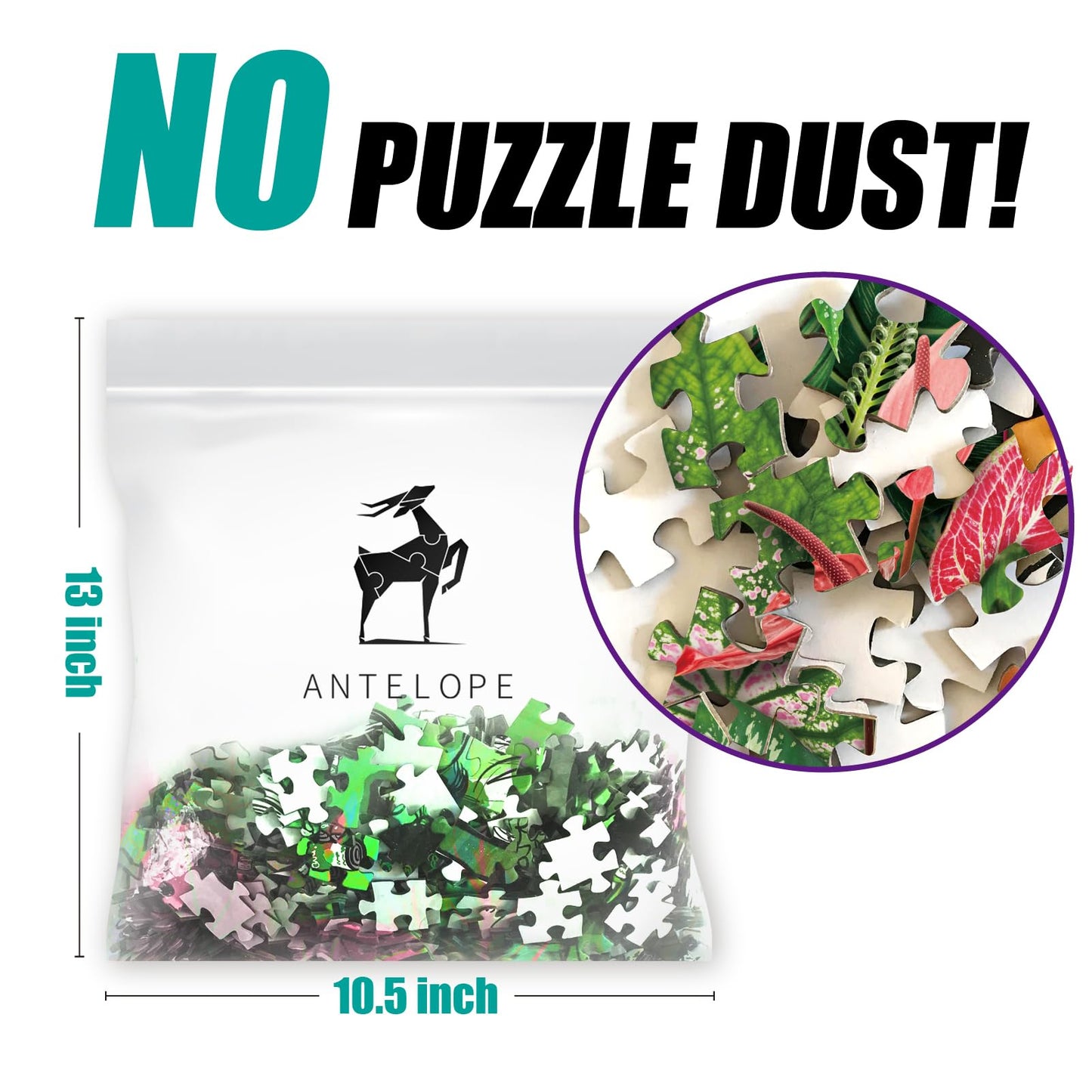 Antelope - 1000 Piece Puzzle For Adults, Foliage Frenzy - Jigsaw Puzzles 1000 Pieces, High Resolution, Matte Finish, No Dust