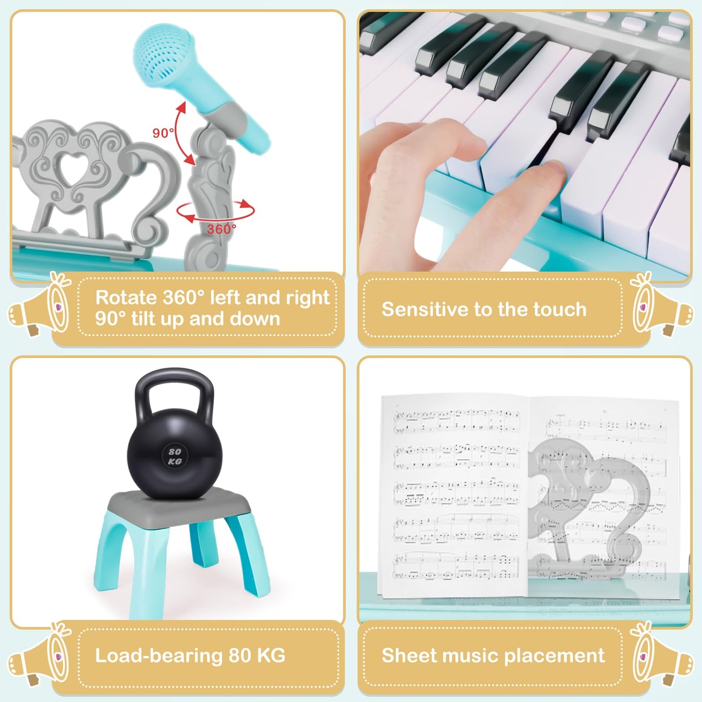 Yeebay Interactive Pop Up Animals Toy With Music, Animal Sound, Activity Toys For Ages 9-12 - 18 Months &1 Year Old Kids, Babies