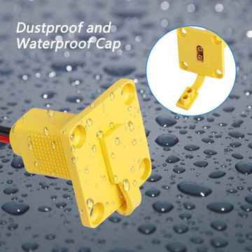 Cerrxian 2Ft 12Awg Xt60 Male Bare Wire With Mount Panel, Xt60 Male Plug With Mout Panel To Open Bare Wire For Rc Lipo Battery Fp