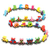 Wondertoys Wooden Alphabet Train Set - 27 PCS Magnetic ABC Toy for Toddlers, Multicolor, Model Alphabet Train-1
