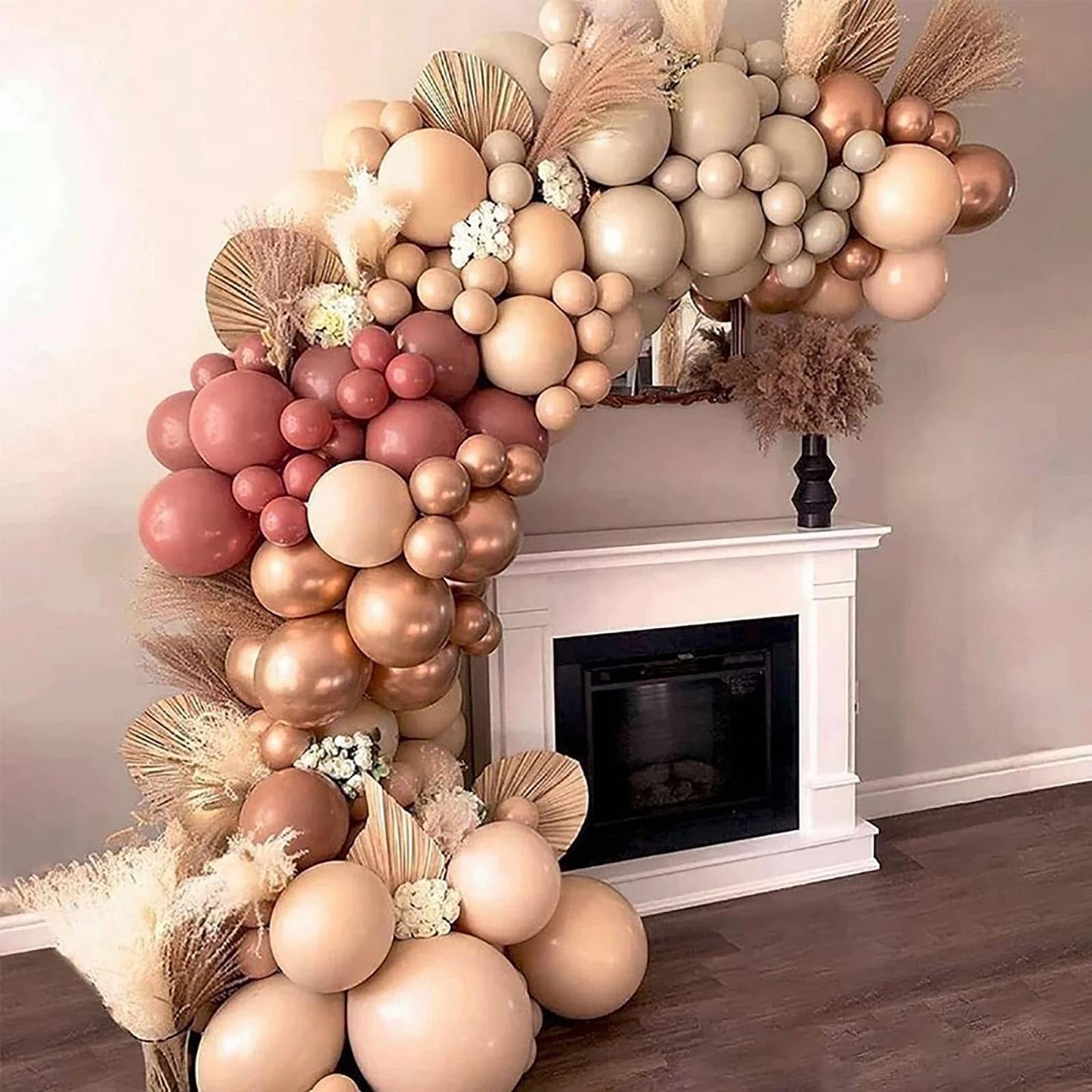 Kalor 18 Inch Comellia Balloons, 10Pcs Thick Latex Round Helium Balloons For Birthday Family Party Wedding Party Baby Shower Decoration Supplies