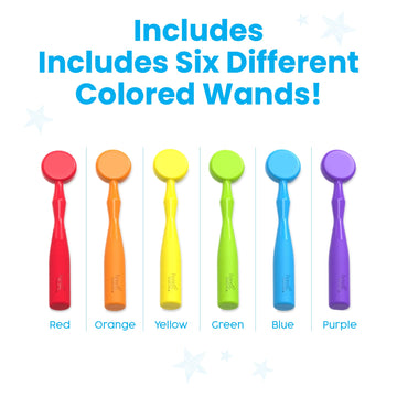Hand2Mind Magnetic Wands For Kids, Magnet Wands, Magnets For Kids Science, Magnets With Wand, Magnets For Teaching, Preschool Science, Magnet With Handle, Science Classroom Supplies (Set Of 6)