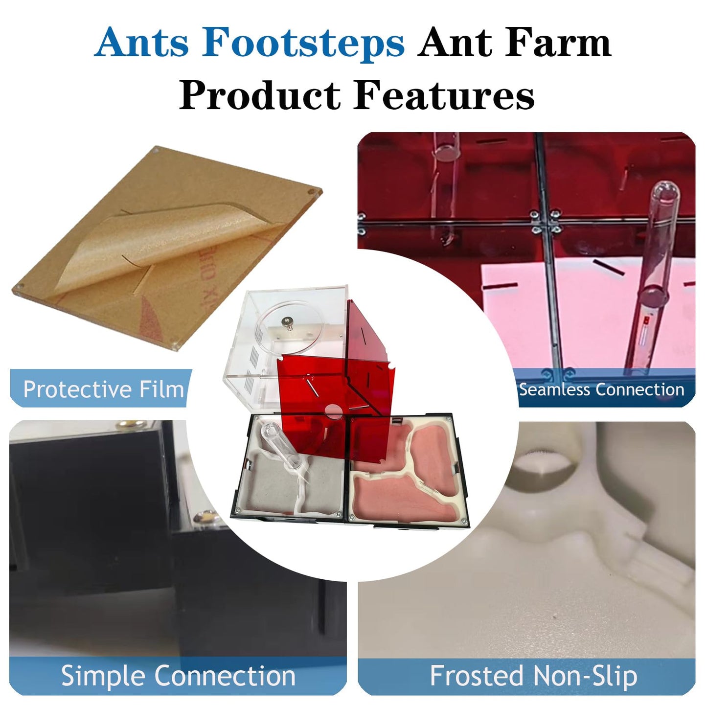 Ants Footsteps Ant Farm Nest Stem Science Learning Kit Diy Terrarium Kit Care For Live Ants Ant Habitat With Water Tower Nurturi