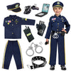 Beikeetoo Halloween Police Costume For Kids, Exquisite Police Officer Costume For Kids Costumes For Boys Girls, Dress Up Police
