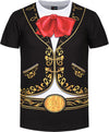 COSLAND Mariachi Costume for Boy Kids Halloween Shirt, Black, Small