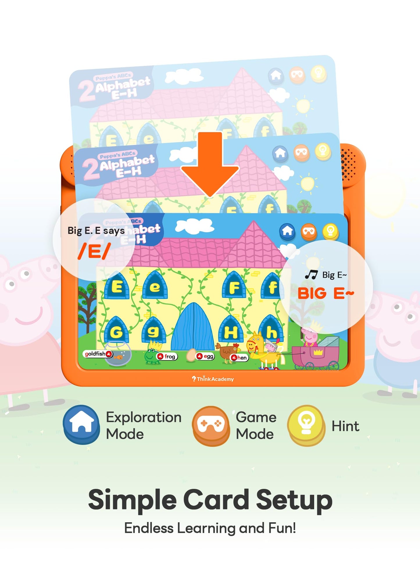 Think Academy Kids Learning Pad - 70 Themes Educational Tablet To Learn Alphabet, Sight Words, Numbers, Music, Preschool Learnin