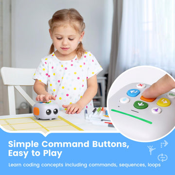 Matatastudio Talebot Basic Robot Toy For Kids Ages 3-5, Screen-Free Stem Toys For Kids Learn To Code, Interective Learning Toys