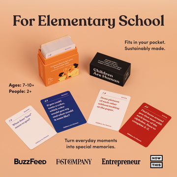 Children Are Human 140 Conversation Cards To Help Bond With Kids, Card Game For Elementary School Children, Designed By Experts