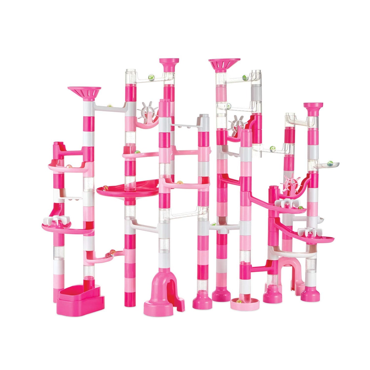 Mindware Pink Sparkle Marble Run Set With 103 Pieces