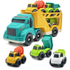 Aigitoy 4 in 1 Truck Toy Set for Toddlers, Large Yellow, BPA-Free, Includes Dump, Garbage, Mixer, Model 933-452M