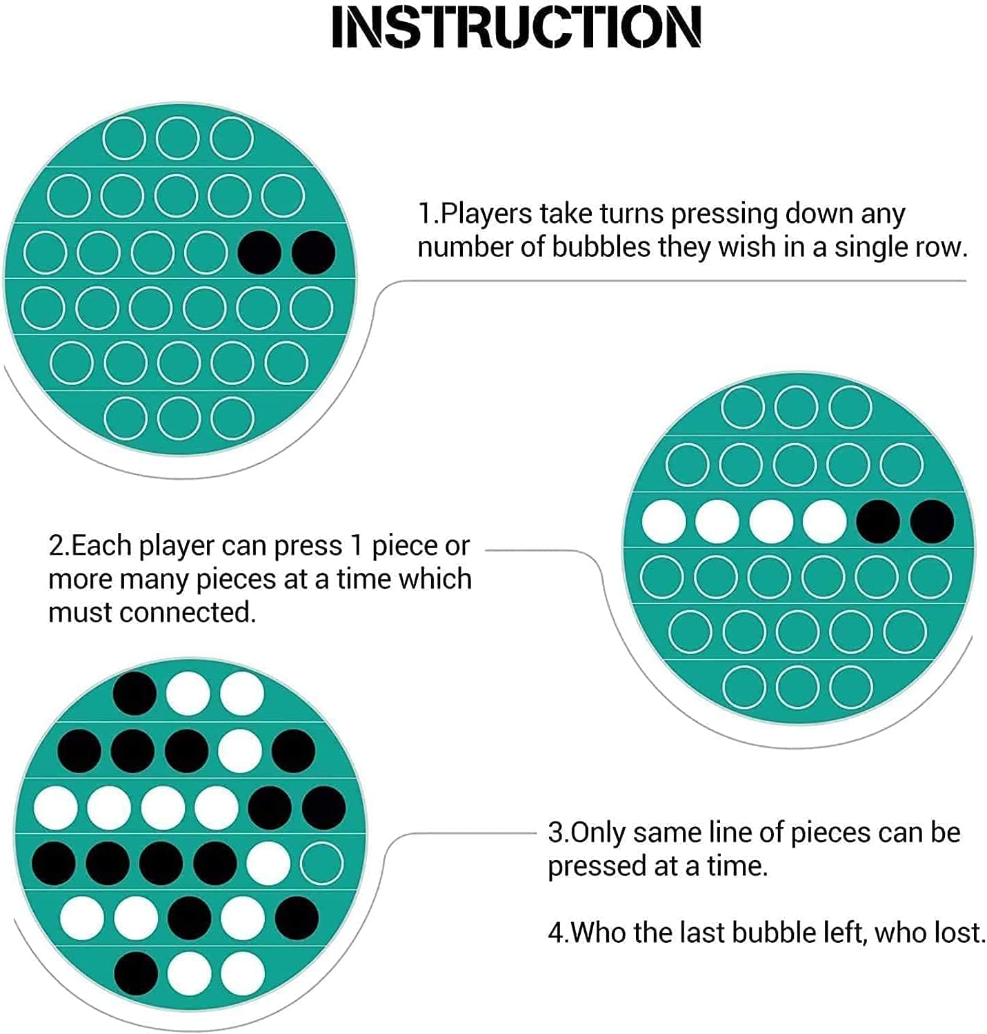 30Pcs Random Silicone Tie-Dye Push Pop Bubble Fidget Toy, Autism Special Needs Stress Reliever, Squeeze Sensory Tools To Relieve