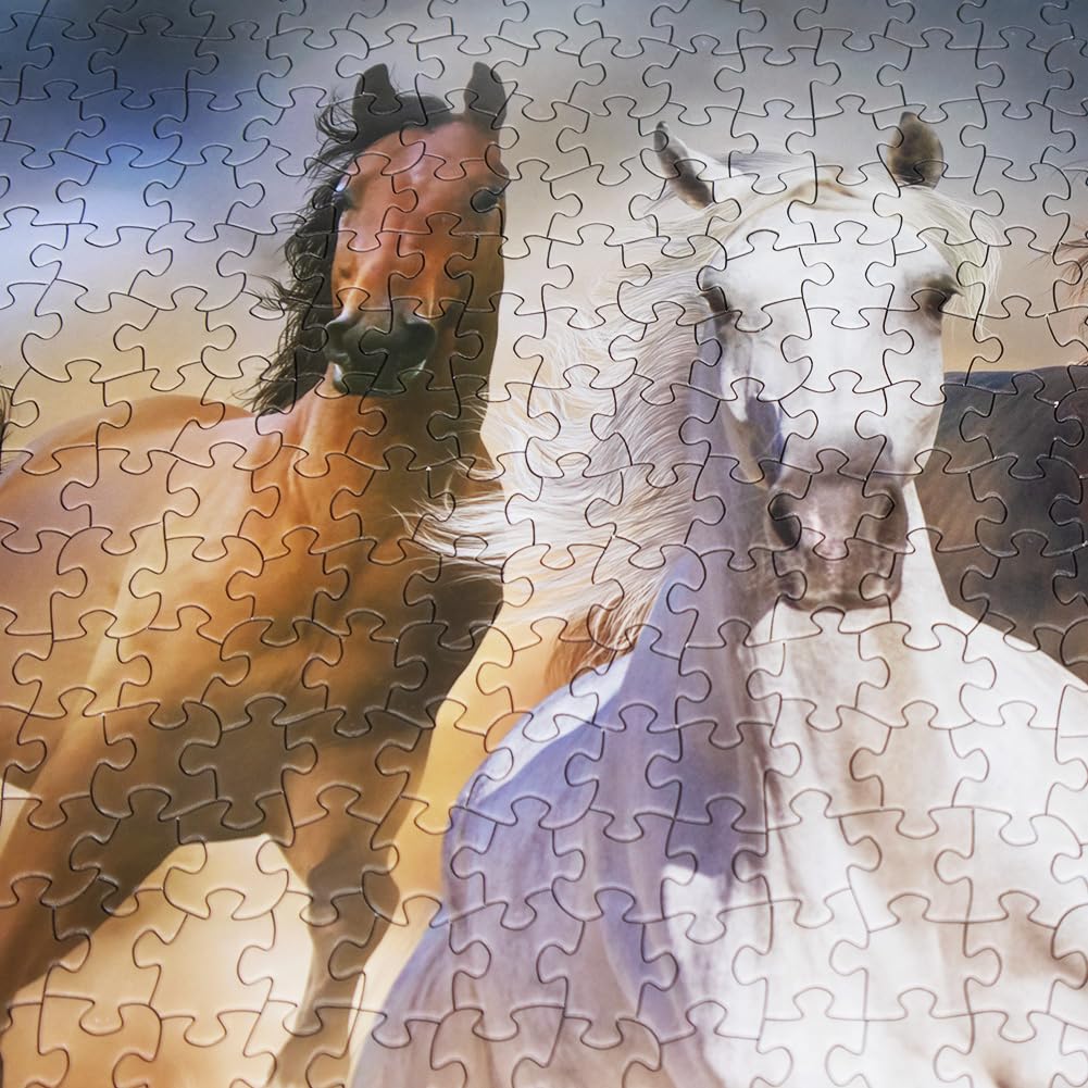Beduke Jigsaw Puzzles For Adults 1000 Pieces Family Game Horse 1000 Piece Puzzle Thick Sturdy Precise Interlocking Age 14+