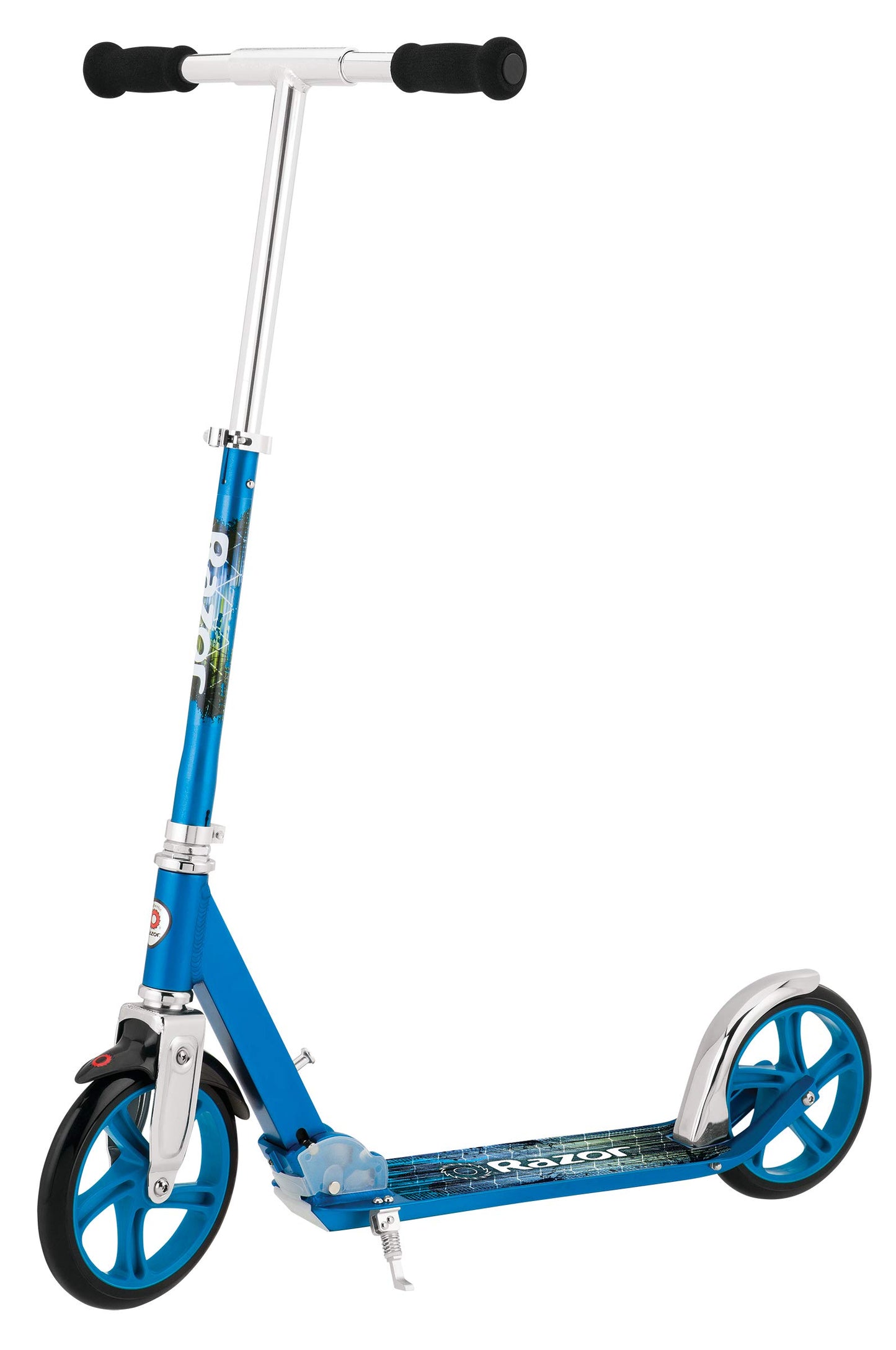 Razor A5 Lux Kick Scooter For Kids Ages 8+ - 8' Urethane Wheels, Anodized Finish Featuring Bold Colors And Graphics, For Riders Up To 220 Lbs