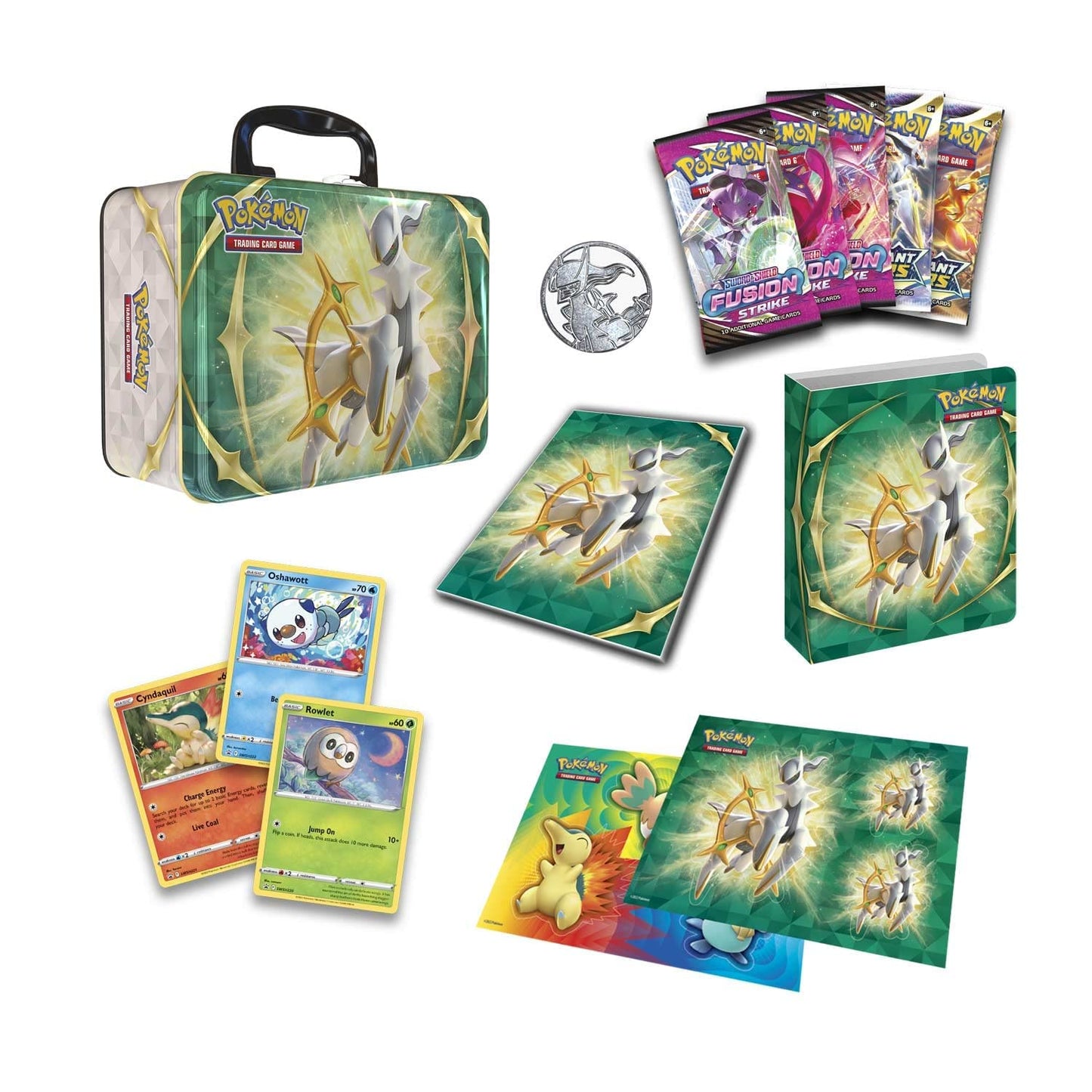 Pokémon TCG Collector Chest Spring 2022 - Rowlet, Cyndaquil, Oshawott - Multicolor - 8.3" x 3.5" x 6.4