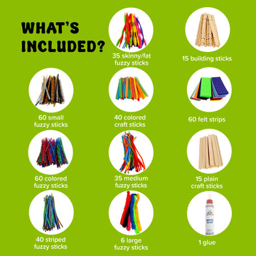 Kid Made Modern Arts and Crafts Kit - A DIY 1000+ Piece Hobby Craft Supplies & Materials Box for Creative Art Projects for Kids